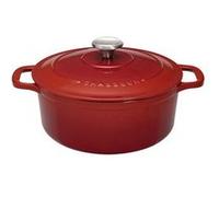 Cocotte ronde en fonte émaillée 16 cm rubis sublime Chasseur puc471658 rouge G