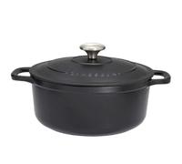 Cocotte ronde en fonte émaillée 18cm noire sublime - PUC471801 - CHASSEUR