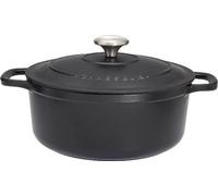 Cocotte ronde en fonte émaillée 24cm noire sublime - Chasseur - PUC472401 -