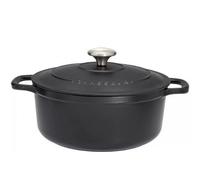Chasseur – Cocotte ronde en fonte émaillée PUC472401 – 24 cm – Noir sublime (intérieur noir)