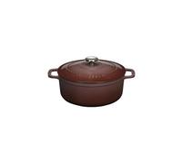 Cocotte ronde en fonte émaillée 28cm bois de rose puc472862