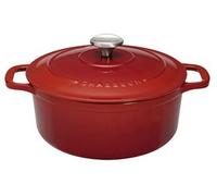 Cocotte ronde en fonte émaillée 28cm ru hasseur puc472858 rouge G