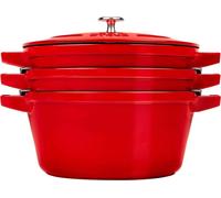 Cocotte ronde en fonte Staub - Lot de 3 pièces