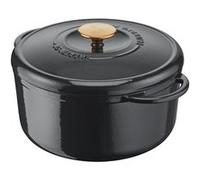 Tefal Pierre Gagnaire Héritage Cocotte en fonte d’acier 21 cm (3,3 L), Induction, Revêtement émaillé, Couvercle spécial condensation, Rétention de chaleur, Cuisson lente, Gris brillant E2570304