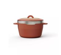 Cocotte ronde Fonte Aluminium Revêtue céramique Pebbly D24 terracotta