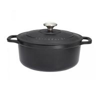 Cocotte ronde fonte émaillée 20cm noir - PUC472001 - CHASSEUR