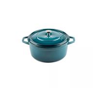 Cocotte Ronde Fonte émaillée BLEU Diamètre 20 cm Hosse