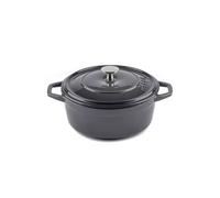 Cocotte Ronde Fonte émaillée GRIS Diamètre 20 cm Hosse
