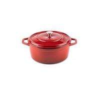 Cocotte Ronde Fonte émaillée ROUGE Diamètre 28 cm Hosse
