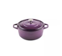 Cocotte Ronde Fonte émaillée VIOLET Diamètre 20 cm Hosse
