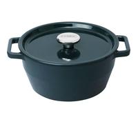 Pyrex Slow Cook - Cocotte ronde 24 cm - Fonte émaillée - Bleu profond