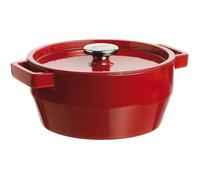 Pyrex Cocotte ronde Slow Cook avec couvercle Ø 240 mm rouge