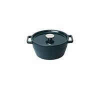 Pyrex Cocotte ronde Slow Cook 24 cm fonte émaillée Bleu profond