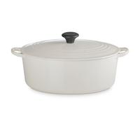 Cocotte Signature en fonte émaillée ovale 27 cm Crème