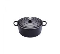 Cocotte Signature en fonte émaillée ronde 18 cm Noir Mat