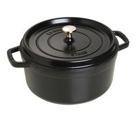 Staub Cocotte en fonte émaillée ronde Ø 26 cm 5,25 L noir mat