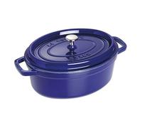 Cocotte - STAUB - Ovale - 29cm - 4,25L - Bleu Intense - Fonte Emaillée