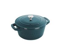 Staub Cocotte Twister 24 cm ronde en fonte La Mer 4 L