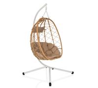 COCOVA - Fauteuil suspendu Blanc/Beige