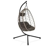 COCOVA - Fauteuil suspendu Noir/Gris