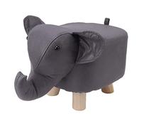 COCOYUEMA Repose-Pieds en Forme d'éléphant, antidérapant, Silencieux, Confortable, Stable, Polyvalent, Mignon, pour Enfants (Gris foncé)