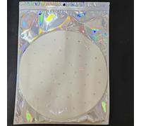 COCPZ&ZL Lot de 200 feuilles de papier Dim Sum de 28 cm pour cuiseur vapeur en bambou, revêtement anti-adhésif, papier sulfurisé rond perforé