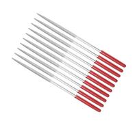 CoCud 10 Pièces Lime à Aiguille Revêtue de Diamant Grain 150 Tige de 5 mm | Outil d'Affûtage de Lime Ronde Revêtue de Diamant, Longueur de 180 mm, pour Métal Verre Pierre