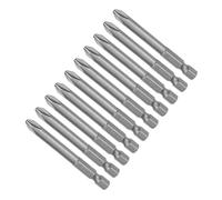 CoCud 10-Pièces Phillips Croix Tournevis PH2 6mm 65mm Long 1 4" Hex Tige | Mèches, S2 Magnétique Phillips Perceuse Mèche, pour Puissance Impact Pilote