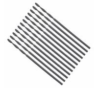 CoCud 12 Pièces Foret Hélicoïdal Mèche Polyvalente Universelle 1mm Noir | à Creuser, Forets Jobber 4241 HSS Nitruration, Tige Droite, 118° pour Métal Tendre Acier Inoxydable Plastique Bois
