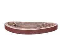 CoCud 15 Pcs 30mm x 533mm Bande de Ponçage 40 Grit Bande d'Affûtage | pour Outil de Sculpture sur Couteau et Travail du Métal pour Ponceuse à Bande