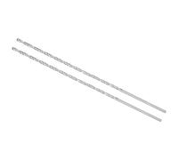 CoCud 2-Pièces Extra Longue Torsion Perceuse Mèche pour Cuivre Métal | 3mm Perceuse Diameter 200mm Total Longueur, Haute Vitesse Acier Torsion Perceuse Mèche, Bois Aluminium