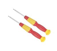 CoCud 2 Pièces. Mini Tournevis Phillips Taille 1,5 mm Acier au Carbone | Petit Tournevis Cruciforme avec Poignée Antidérapante, Longueur 118 mm, pour Lunettes Montre
