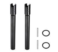 CoCud 2Pcs Douille Impact Fendue 1/2" 27mm 6 Points Extra Longue | 300mm,Acier au Carbone,Douille Crochet pour Boulon à Aile,avec Goupille et Joint Torique