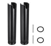 CoCud 2Pcs Douille Impact Profonde Fendue 1/2" 22mm 6 Points 150mm | Acier au Carbone,Boulon Axe Broche Écrou Lépidoptère,avec Goupille de Verrouillage Joint Torique