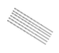CoCud 6 -Pièces Extra Longue Torsion Perceuse Mèche pour Cuivre Métal | 5mm Perceuse Diameter 200mm Total Longueur, Haute Vitesse Acier Torsion Perceuse Mèche, Bois Aluminium