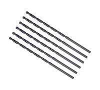 CoCud 6-Pièces Torsion Foret Mèches 3mm Perçage Diamètre pour Inox Acier | Noir Oxyde Haute Vitesse Acier Extra Long Droite Tige, Alliage Métal