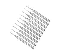 CoCud Carbure Terminal Fraise Gravure Fraisage Pointes, 0.8mm Pointe Diamètre 1/8" Shank, CNC Cutting Router Pointes Outil - (Applications: pour PCB Machine), 10 pcs