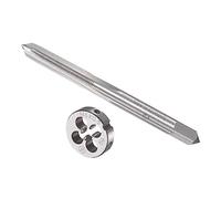 CoCud Coffret de Tarauds et Filières Filetage M5 x 0.5 Kit D'Outils | 1 Ensemble, en Acier Rapide pour Taraudage et Filage, pour la Réparation de Filetages