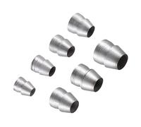 CoCud Coins de Poignée Ronde, Diamètre de 8 à 19 mm, Kit en Acier Au Carbone pour Empêcher La Fente de La Poignée de Marteau - (Applications : pour Hache et Marteau à Griffes), 7 Pièces