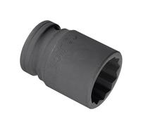 CoCud Douille à Choc, 30mm, 3/4" D'Entraînement, Longueur de 56mm, En Acier CR-MO à 12 Pans - (Applications : pour la Fabrication, la Réparation et le Bricolage)