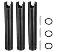 CoCud Douille Impact Profonde Fendue 1/2" 19mm 6 Points 150mm | 3 Pcs,Acier Au Carbone,Boulon Axe Broche Écrou Lépidoptère,Avec Goupille De Verrouillage Joint Torique