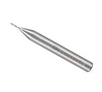 CoCud Fraise à Bout Carré, Diamètre de Coupe de 1 mm x Longueur de Coupe de 5 mm, Queue de 6 mm, Fraise en Acier Rapide Avec Revêtement en Aluminium, 2 Flûtes, Fraise CNC pour Fraisage