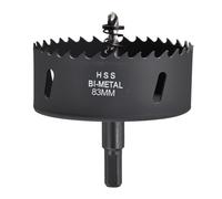 CoCud Kit De Scie Cloche Diamètre De Coupe 83mm/3-17/64" Bi-Métal Noir | Acier Rapide M42, Pour Tôle Métallique Bois Plaque Plastique Et Panneau PVC.