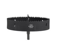 CoCud Kit De Tronçonneuse Diamètre De Coupe 162mm/6-3/8" Bi-Métal Noir | Acier Rapide M42, Pour Tôle Métallique, Pour Bois, Pour Plaque Plastique Et Panneau PVC.