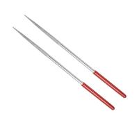 CoCud Lime à Aiguille Revêtue de Diamant | Grain 150, Tige de 4 mm, Longueur de 160 mm | Outil d'Affûtage de Lime Ronde Revêtue de Diamant - (pour Métal, Verre, Pierre), 2 Pièces