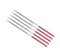 CoCud Lime À Aiguille Revêtue De Diamant Queue de 2mm Grain 150 5 Pcs | Outil D'Affûtage De Lime, Pour Métal, Verre, Pierre, 100mm L, Ronde