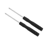CoCud Mini Tournevis Phillips Taille 2,0 mm Longueur 82 mm Lot de 2 Pièces | Acier au Carbone, Petit Tournevis Cruciforme avec Poignée Antidérapante, (pour Lunettes, Montre)