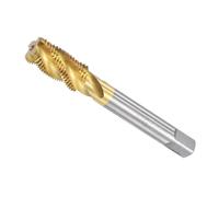 CoCud Taraud à Filetage en Spirale, Taille de Filetage M12 x 1,25, 4 Cannelures, Outil de Taraudage en Acier Rapide - (Pour traitements des Trous et Matériaux Collants)