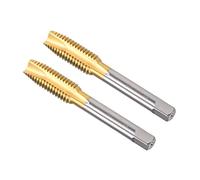CoCud Tarauds à Vis Cannelés Spirale 1/2-13 UNC Filetage, Taraud à Filetage Hélicoïdal Titanium Revêtu Haute Vitesse Acier 6542 - (Pour Taraudage Perçage Machine) 2 Pcs