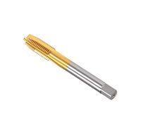 CoCud Tarauds à Vis Cannelés Spirale Métrique M10 x 1.25 Filetage, Taraud à Filetage Hélicoïdal Titanium Revêtu Haute Vitesse Acier 6542 - (Pour Taraudage Perçage Machine) 1 Pcs